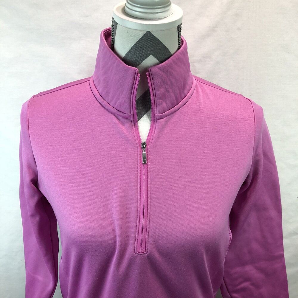 Nike Golf Tour Performance 1/4 Zip Therma-Fit Pink Jacket 746706-584 Medium